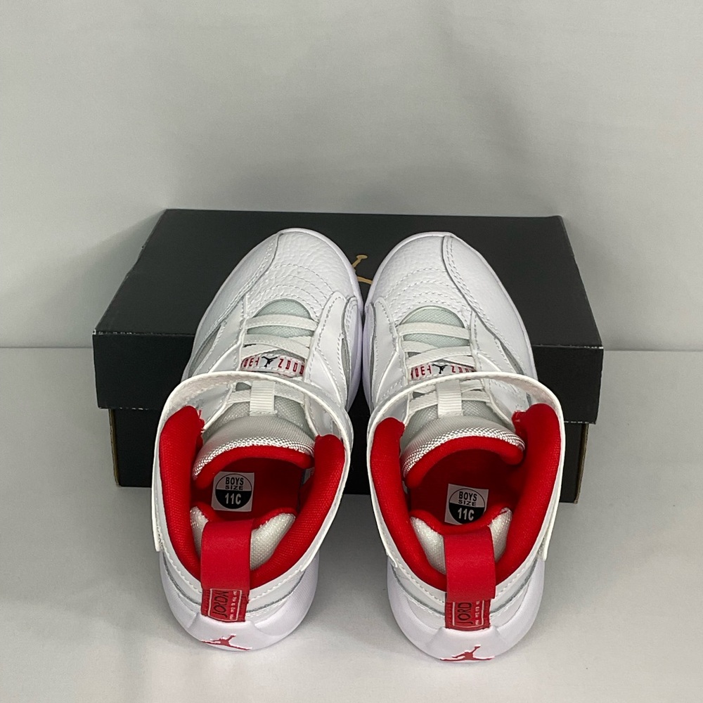 White and Red Jumpman Two Trey Sneakers - size 11c - Picture 6 of 11